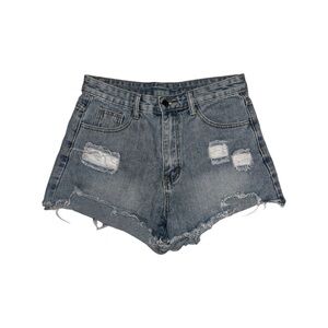 Shein blue denim shorts, size medium.